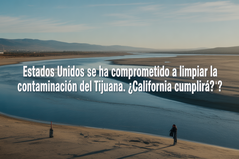 Estados Unidos se ha comprometido a limpiar la contaminación del río Tijuana. ¿California cumplirá?